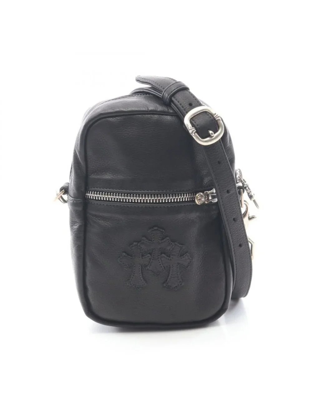 Chrome Hearts Shoulder Bag Taka Mini Takamini Cemetery Cross Patch Leather